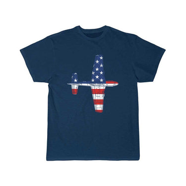 P51D Mustang Fighter Plane Schematic American T-SHIRT THE AV8R